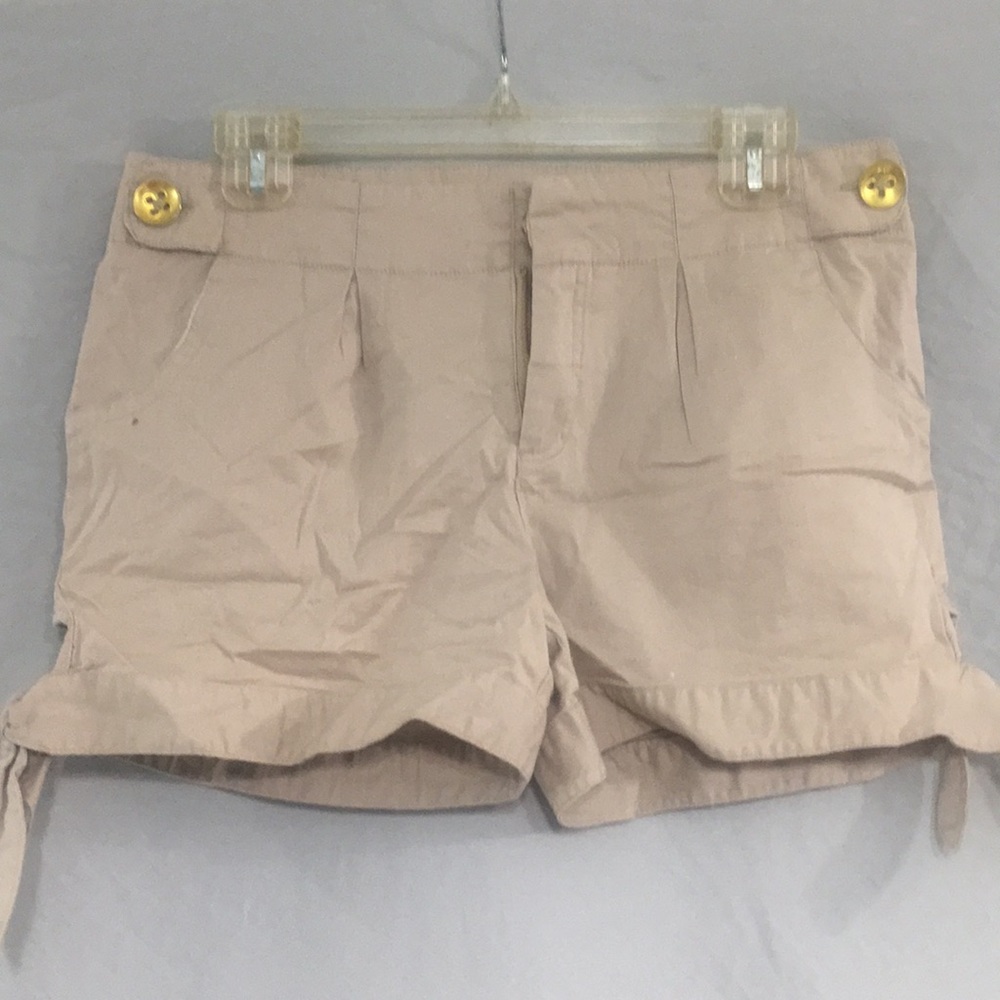 1955 Vintage Khaki Shorts With Gold Buttons Sz 11